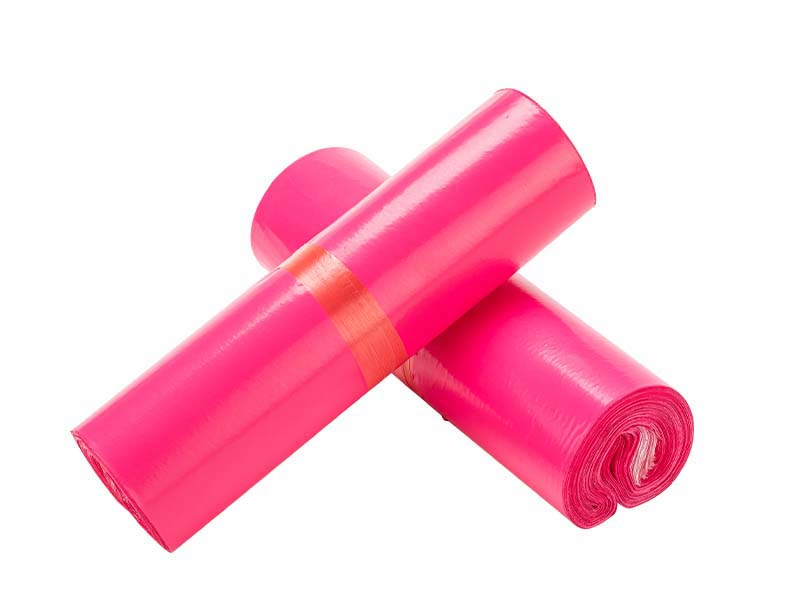 龙陵玫红色快递袋-02